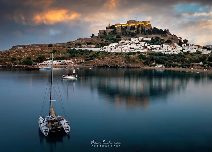 'lindian Myth' Sea View شقة فندقية لينثوس